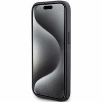 Karl Lagerfeld Kviltēts K Pattern apvalks viedtālrunim iPhone 15 Plus / 14 Plus - melns