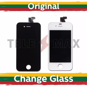 LCD Displejs Saderīgs ar iPhone 4G Balts (Telemax Renewed)