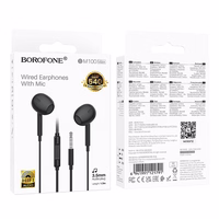 Borofone austiņas BM100 Max Fuente ar mikrofonu melnas
