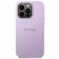 Guess Saffiano Strap Viedtālruņa apvalks iPhone 14 Pro Max 6.7" - violets