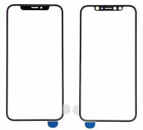 LCD ekrāna stikls Apple iPhone X/XS ar OCA melns V2 ORG