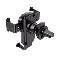 HOCO gravitācijas automašīnas turētājs gaisa ventilācijai CA103 melns