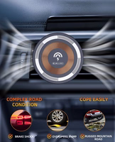 JELLICO auto turētājs Magsafe ar bezvadu uzlādi W14 15W Melns