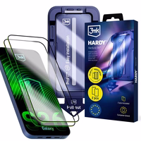 LCD tempered glass (2 pcs.) with applicator 3mk Hardy Hardura 9H Samsung S947 S26 Plus melns
