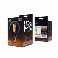 LED Bulb Filaments E27 G95 4W 230V 2000K 250lm SF smoked Forever Light