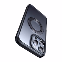 McDodo PC-4932 MagSafe viedtālruņa apvalks iPhone 16 Pro ar statīvu (melns)