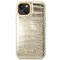 Guess GUHCP14MHGCRHD iPhone 14 Plus 6.7 "zeltains/zeltains cietais apvalks Croco Collection