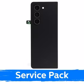 Aizmugurējais vāks saderīgs ar Samsung F946 Z Fold5 / Phantom melns / (Service Pack)