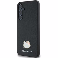 Hello Kitty Metāla logotipa Kitty Head apvalks Samsung Galaxy A55 - melns