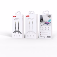 XO kabelis audio NB-R279C jack 3,5mm - jack 3,5mm 1,0m melns