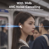 Yesido austiņas TWS28 bezvadu Bluetooth ANC+ENC balas krāsas