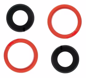 iPhone 13 mini lens priekš camera ar frame Sarkans (2pcs) ORG