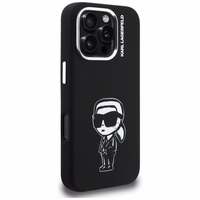 Karl Lagerfeld Silikona Karl Sketch MagSafe Maciņš for iPhone 16 Pro Max - melns