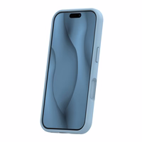Silikona Thin Mag maciņš for iPhone 17 Pro Max 6,9" gaiši zils