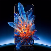 Rock Aizsargstikls HD pilna pārklājuma ar antistatisku īpašību iPhone 17 Pro