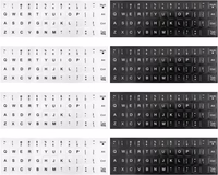 CHROMACRAFT klaviatūras uzlīmes baltas