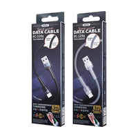 USB kabelis Remax RC-124i no USB-A uz Lightning 1,0 m melns