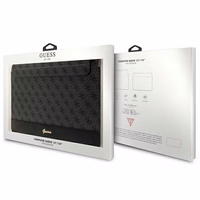 Guess 4G Stripe Metal Logo apvalks 14" klēpjdatoram - melns