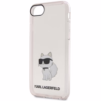 Karl Lagerfeld KLHCI8HNCHTCP iPhone 7/8/ SE 2020 / SE 2022 rozā/rozā cietais apvalks Ikonik Choupette