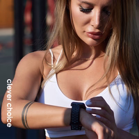 Crong Duo sporta - Apple Watch Band 38/40/41/42 mm (melns/laima)