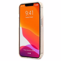 Karl Lagerfeld Glitter Karl's Head Case iPhone 13 Pro / iPhone 13 - zelta krāsas apvalks