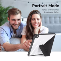 DUX DUCIS planšetdatora apvalks MAGI (m) ar zīmuli uzglabāšanas vietu iPad Pro 13 (2024) - melns (m)