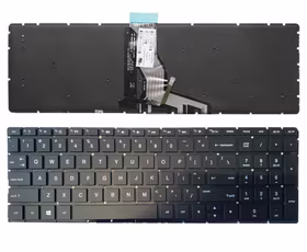 Keyboard HP 250 G6, 255 G6, 256 G6, 258 G6, 15-BS ar backlight (US)