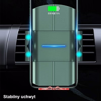 USAMS Indukcijas turētājs US-CD133 10W Automatic ventilācijas režģim melns Starod CD133ZJ01