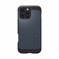 Spigen Tough Armor MagSafe apvalks ar statīvu iPhone 16 Pro Max - tumši pelēks