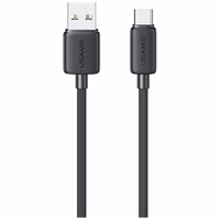Kabelis USAMS KY Series US-SJ698 3A USB-C uz USB-A 3m melns
