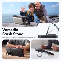 ESR Cyber Kickstand Magnētiskais viedtālruņa apvalks iPhone 17 - melns