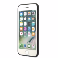 Karl Lagerfeld KLHCI8SAKICKCBK iPhone 7/8 / SE 2020 / SE 2022 melns/melns cietais apvalks Saffiano Karl&Choupette Galva