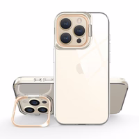 Caurspīdīgs TPU viedtālruņa apvalks Iphone 15 Plus zelta