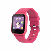 Gudrais pulkstenis bērniem Maxlife Smartwatch Kids MXSW-200 rozā krāsā