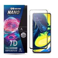 Crong 7D Nano elastīgs Glass – Full Coverage Hybrid ekrāna aizsargs 9H Samsung Galaxy A80 / A90