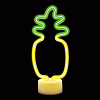 Neon LED on statīvs PINEAPPLE oranžs zaļš USB-C FSC-12 Forever Light