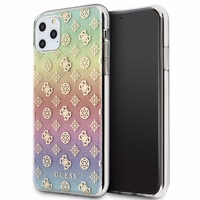 Guess GUHCN65PEOML iPhone 11 Pro Maxmulticolor cietais maciņš Iridescent 4G Peony