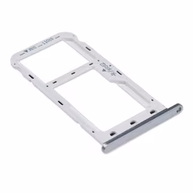 SIM card holder Huawei P9 Lite Mini/Y6 Pro 2017 sudrabs original (service pack)