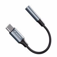 Wozinsky WACM-01 USB-C adapteris - 3.5 mm mini ligzda - melns