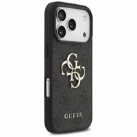 Guess 4G Strap 4G Classic Logo viedtālruņa apvalks iPhone 17 Pro - melna