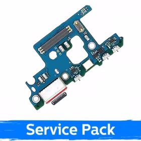 Charging Port Saderīgs ar Samsung N975 Note 10 Plus Ar Flex / Plata original (Service Pack)