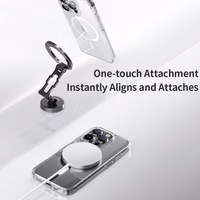 Rock Crystal Series Magnētiskais viedtālruņa apvalks Iphone 16 Plus caurspīdīgs