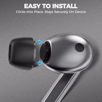Tech-Protect ausu spilventiņi Samsung Galaxy Buds 3 Pro S / M / L izmēri - melni (3 gab.)