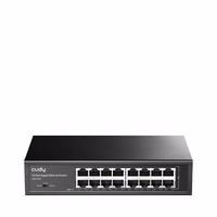 Cudy GS1016 network switch Gigabit Ethernet (10/100/1000) melns
