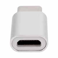 XQISIT USB-C TO MICRO-USB ADAPTERIS SUDRABA Bez iepakojuma