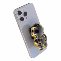 Lipīgs tālruņa statīvs ASTRONAUT - melns