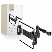 Tech-Protect V1 teleskopiskais automašīnas tālruņa turētājs - melns