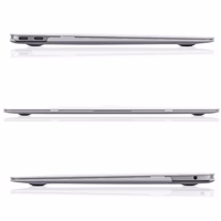 Tech-Protect SmartShell viedtālruņa apvalks MacBook Air 13" M2 / M3 / 2022-2024 - Caurspīdīgs-mirdzošs
