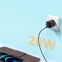 Joyroom ātrs sienas lādētājs USB Type C 20W Power Delivery Quick Charge 3.0 AFC melns (L-P202)