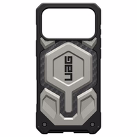 UAG Urban Armor Gear viedtālruņa apvalks MONARCH PRO ar MagSafe saderīgs IPHONE 17 Pro Max titāna krāsā